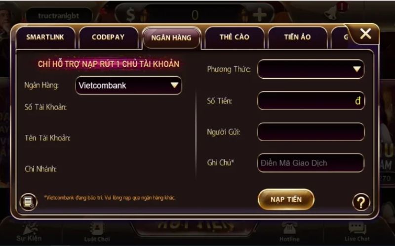 FAQ lỗi nạp rút vốn trên tài khoản game