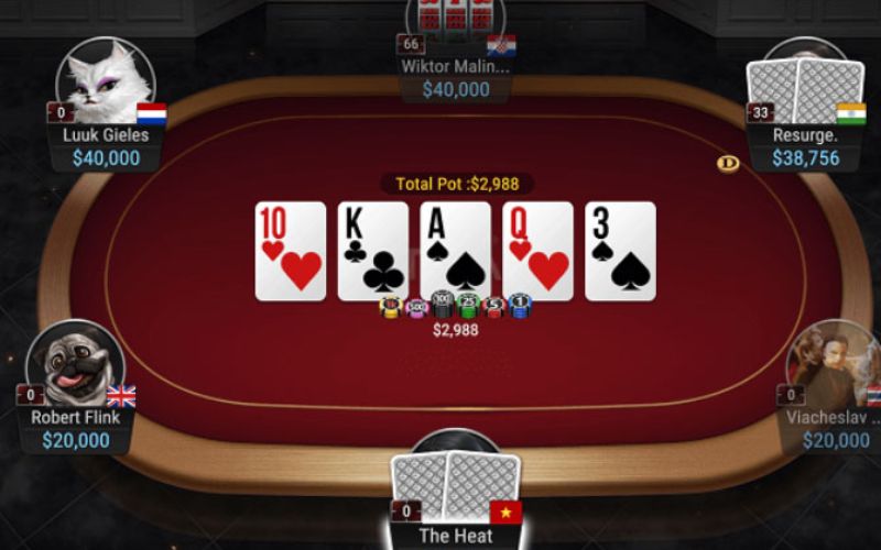 Vòng cược cuối quyết định người chiến thắng Poker Hold'em