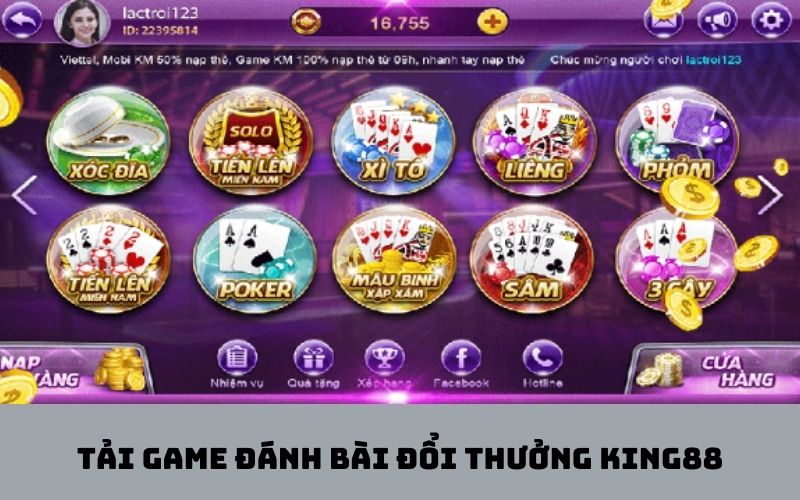 Hướng dẫn cách tải game đánh bài đổi thưởng King88